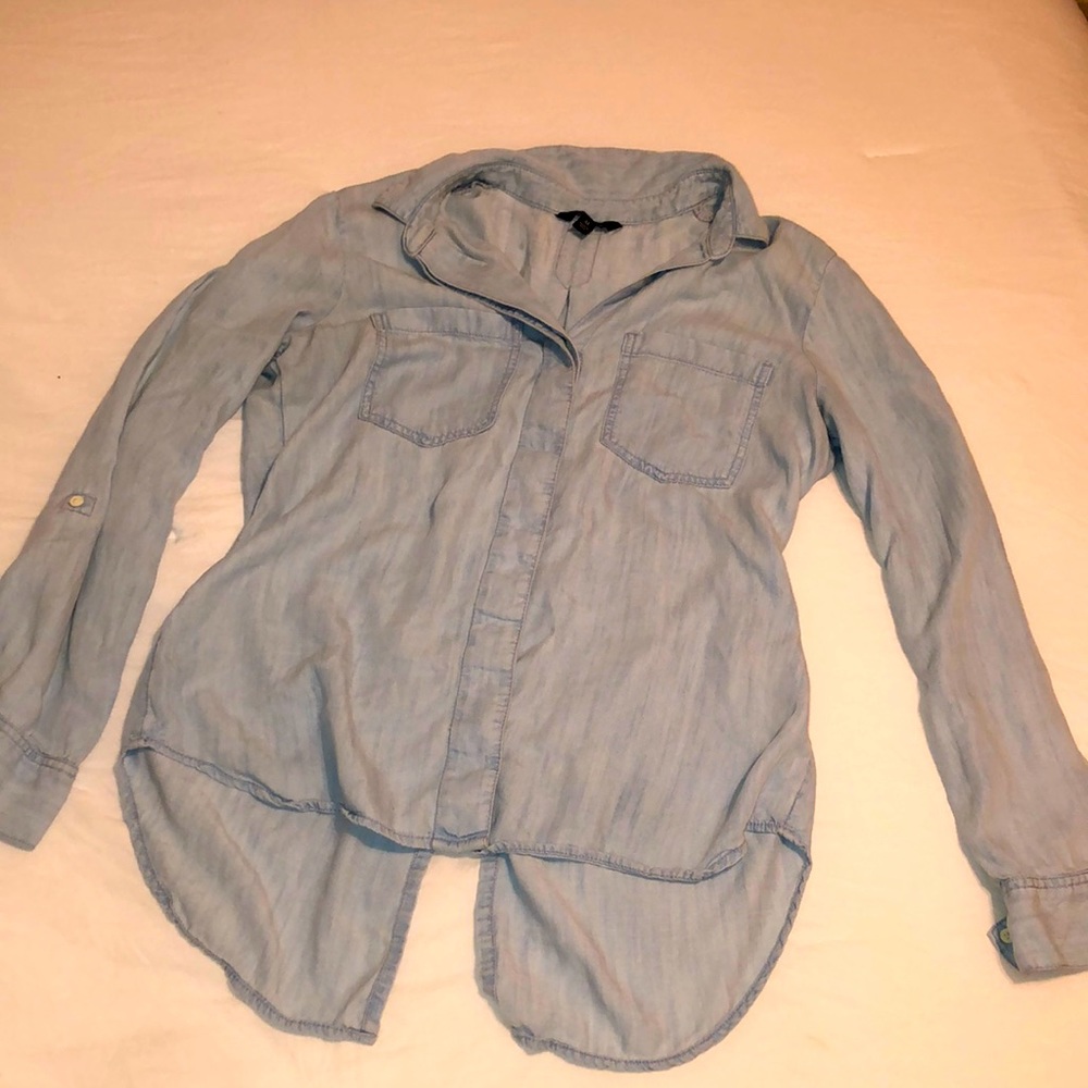 Banana Republic button down jean top